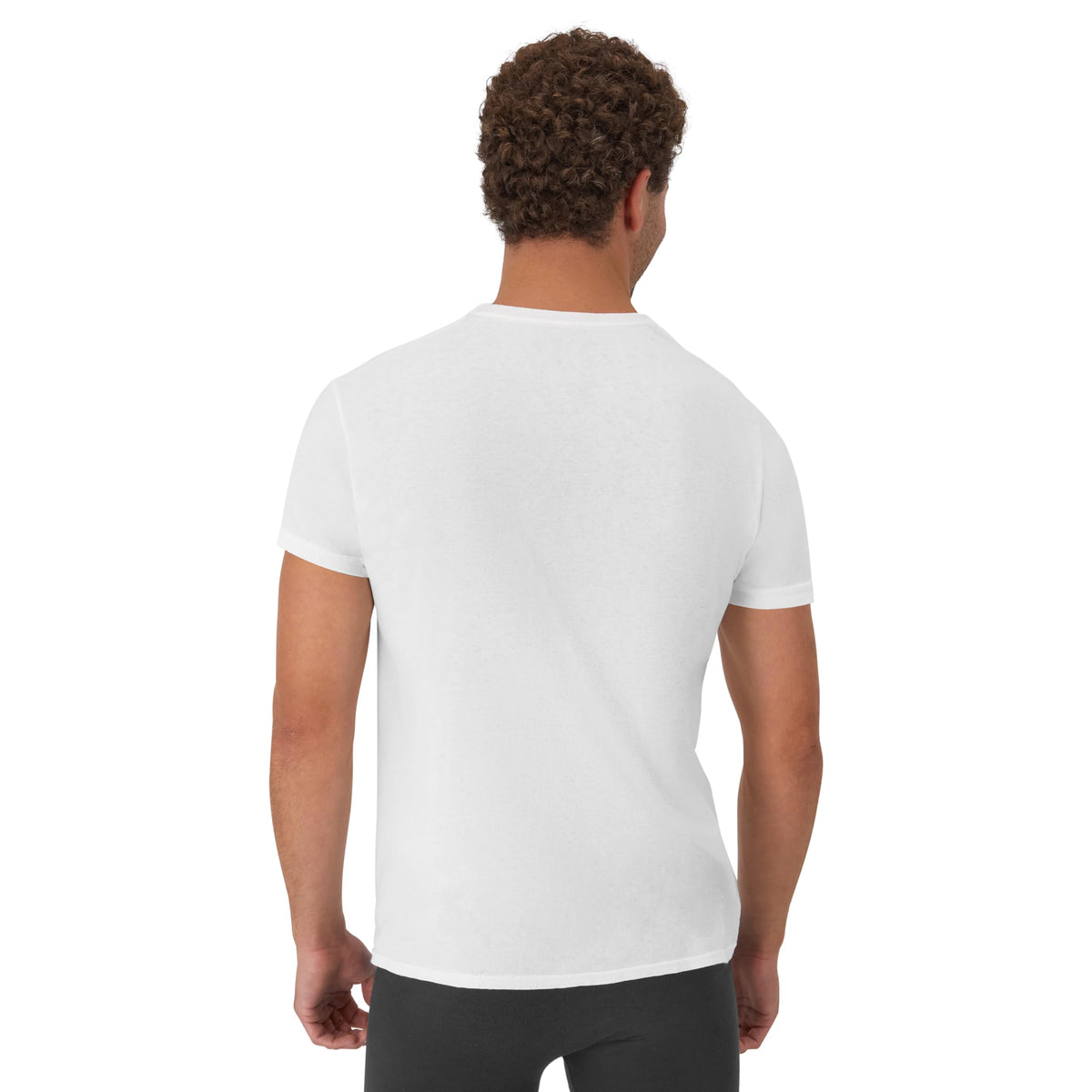 Hanes Men's Undershirt Packs, Stay-Tucked Soft Cotton Undershirts, Best Undershirts for Men, White/Black/Asstd Multipacks Jansha Store