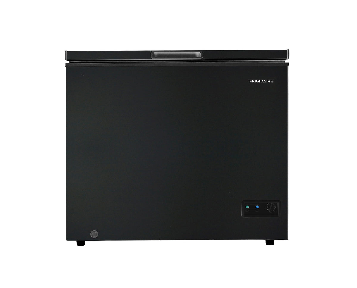 FRIGIDAIRE EFRF5003-BLACK Chest Deep Freezer-Garage-Ready, 5.0 Cu. Ft. Capacity, Black-Adjustable Thermostat-Removable Vinyl Coated Wire Basket-Easy Defrost Drain Jansha Store
