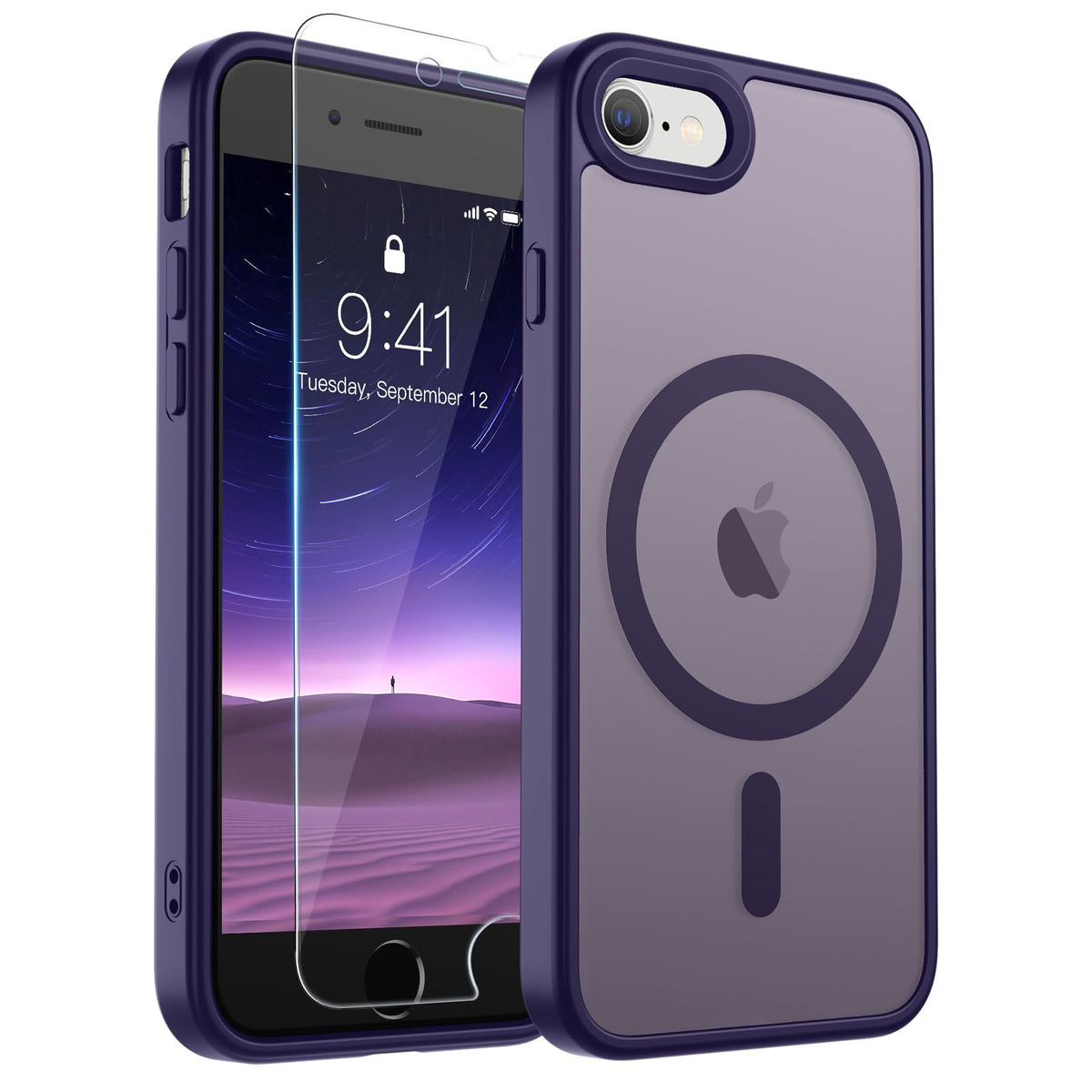 SUPFINE Magnetic for iPhone 12 Mini Case/iPhone 13 Mini Case Black Jansha Store