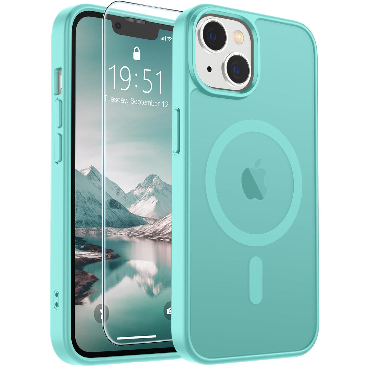 SUPFINE Magnetic for iPhone 12 Mini Case/iPhone 13 Mini Case Black Jansha Store