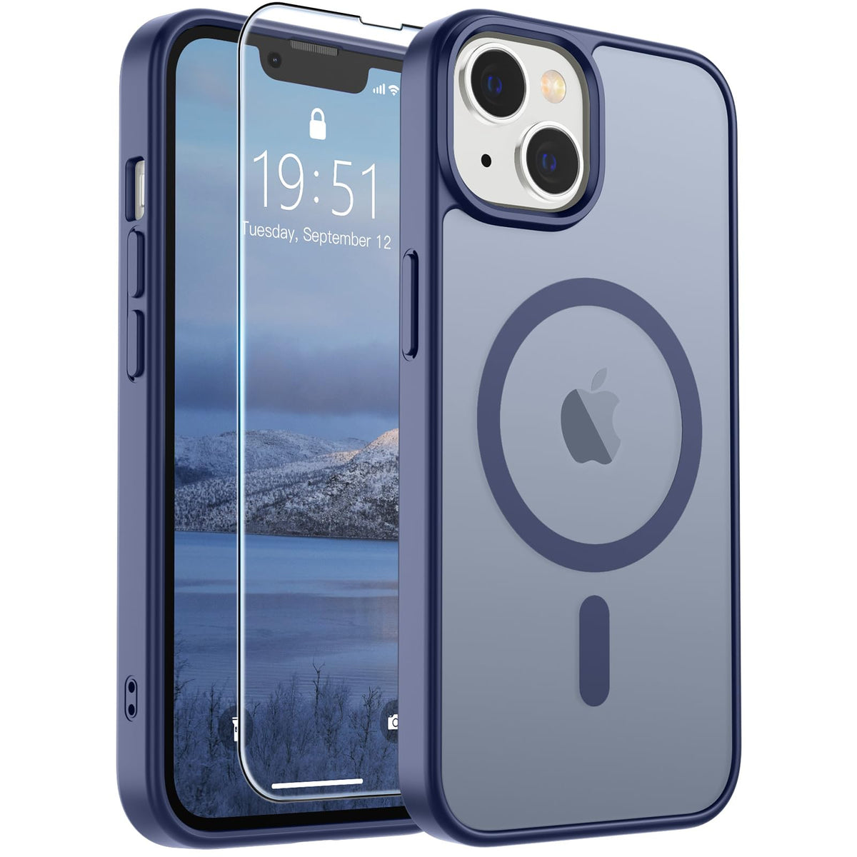 SUPFINE Magnetic for iPhone 12 Mini Case/iPhone 13 Mini Case Black Jansha Store