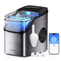 GoveeLife Smart Ice Maker, 9 Ice Cubes in 6 Mins 3 Sizes, 26lbs/Day, Silver Jansha Store