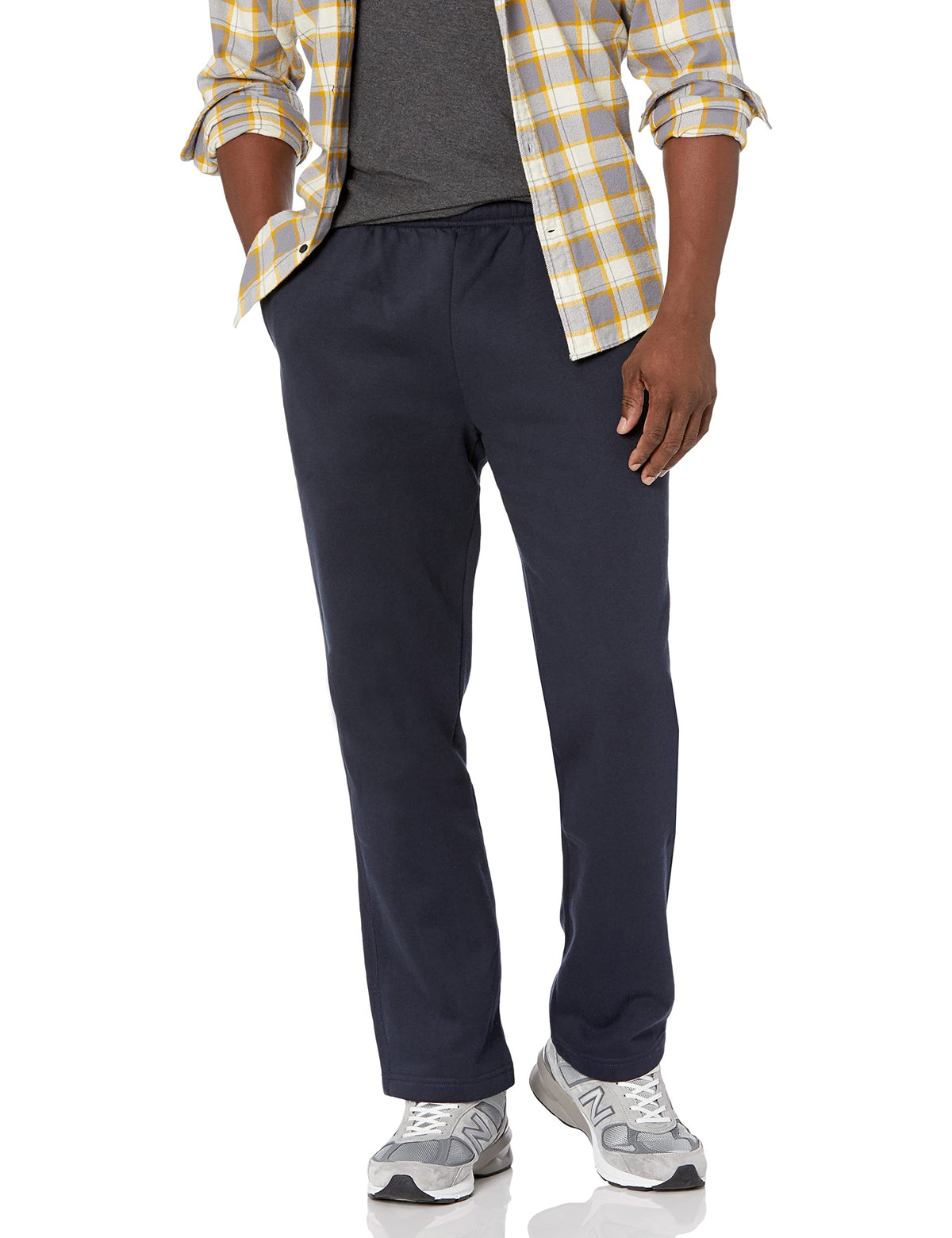 Amazon Essentials Men's Fleece Open Bottom Sweatpant (Available in Big & Tall) Jansha Store