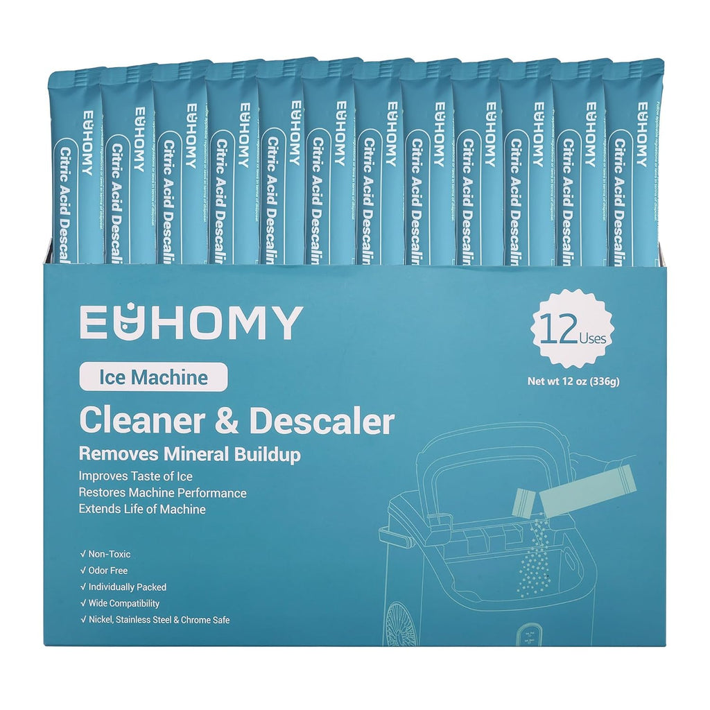 EUHOMY Ice Maker Cleaner & Descaler, 12 Uses & Individually Packed Jansha Store