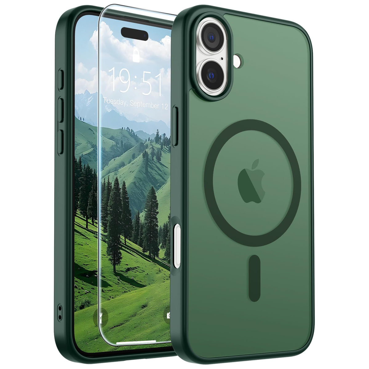 SUPFINE Magnetic for iPhone 12 Mini Case/iPhone 13 Mini Case Black Jansha Store