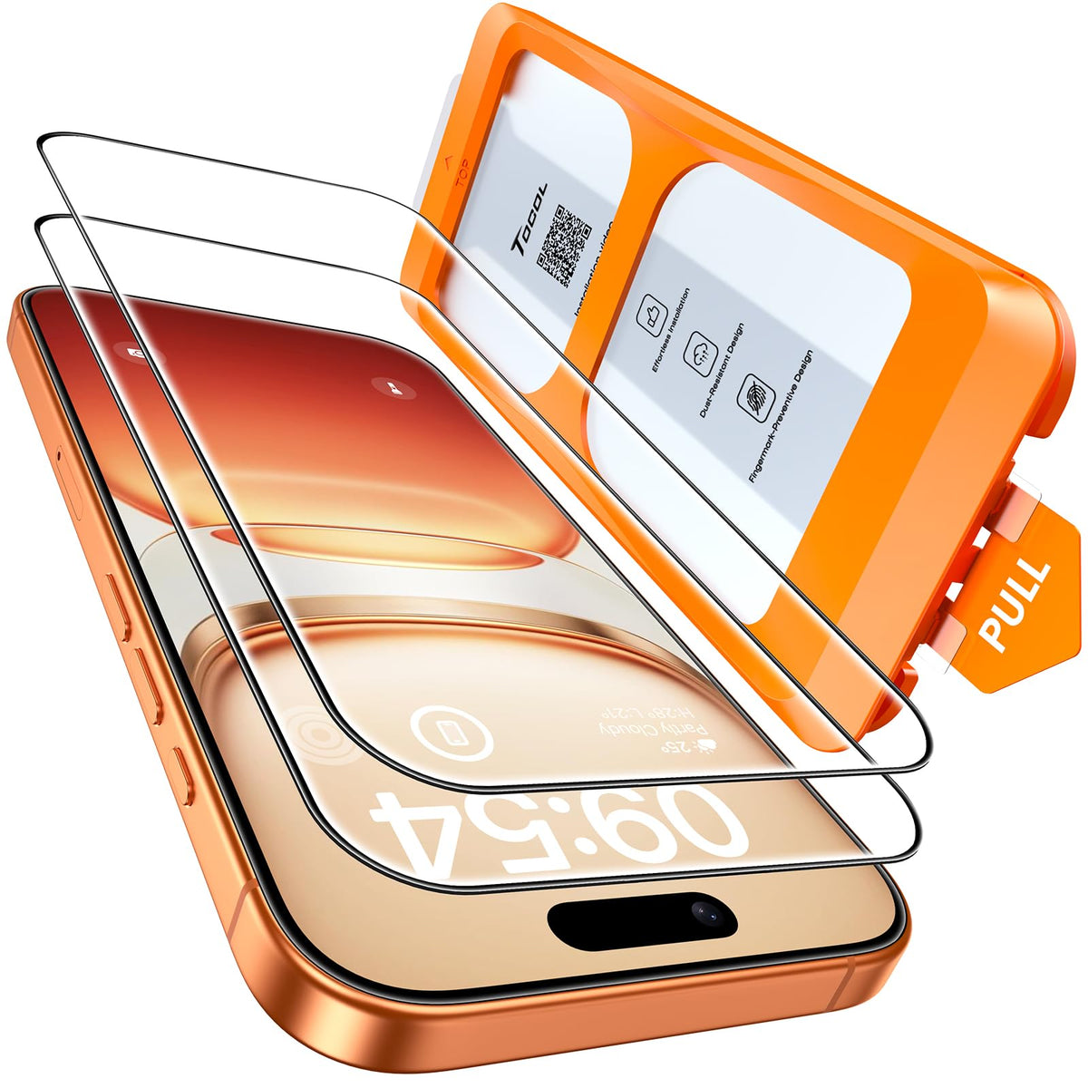 TOCOL for iPhone 17 Pro Max Screen Protector, Easy Installation Jansha Store