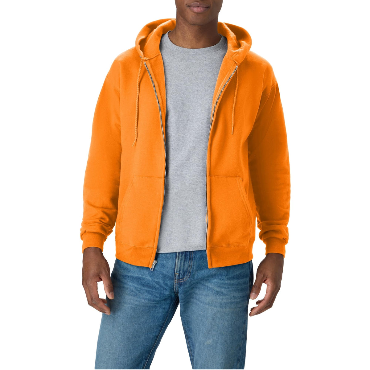 Hanes Men's Zip-up Hoodie, Ecosmart Fleece Full-zip Hoodie for Men, Hooded Sweatshirt Jansha Store