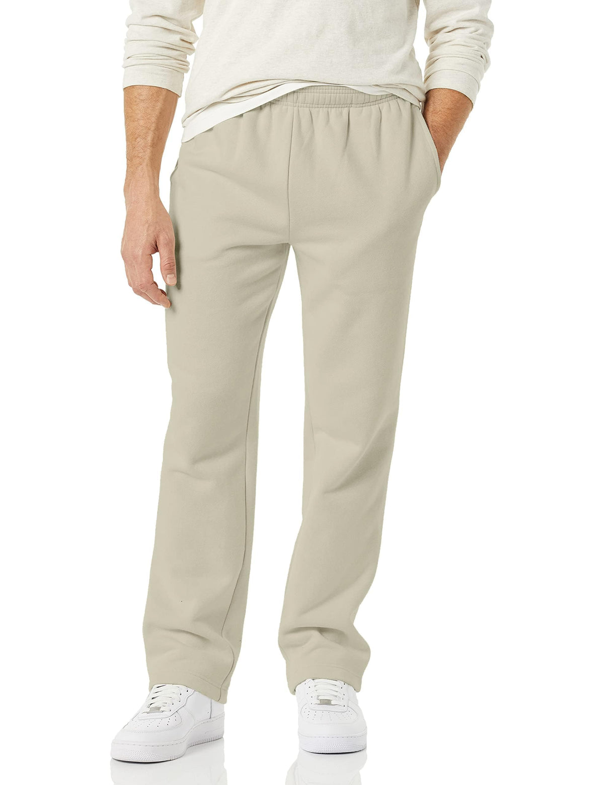 Amazon Essentials Men's Fleece Open Bottom Sweatpant (Available in Big & Tall) Jansha Store