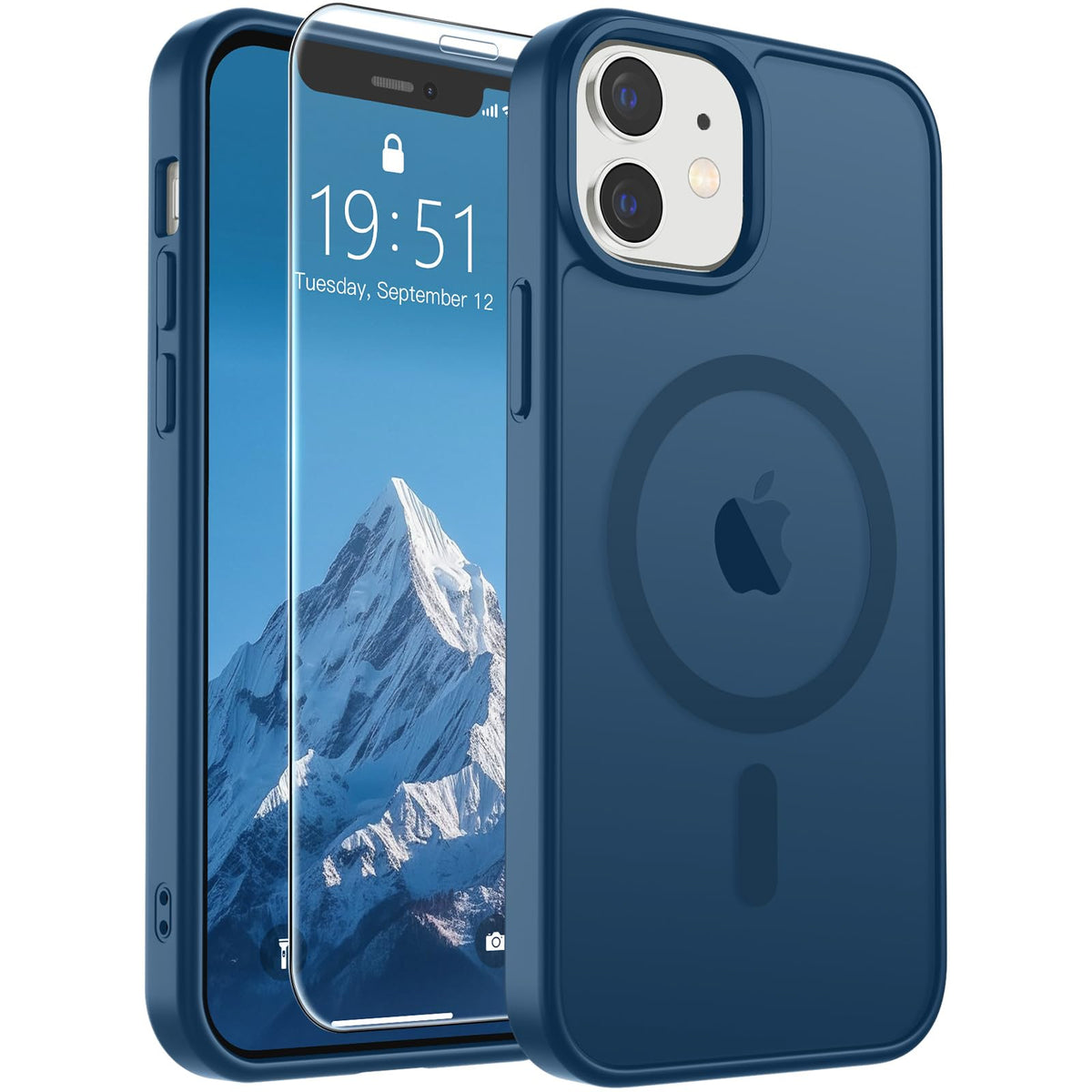 SUPFINE Magnetic for iPhone 12 Mini Case/iPhone 13 Mini Case Black Jansha Store
