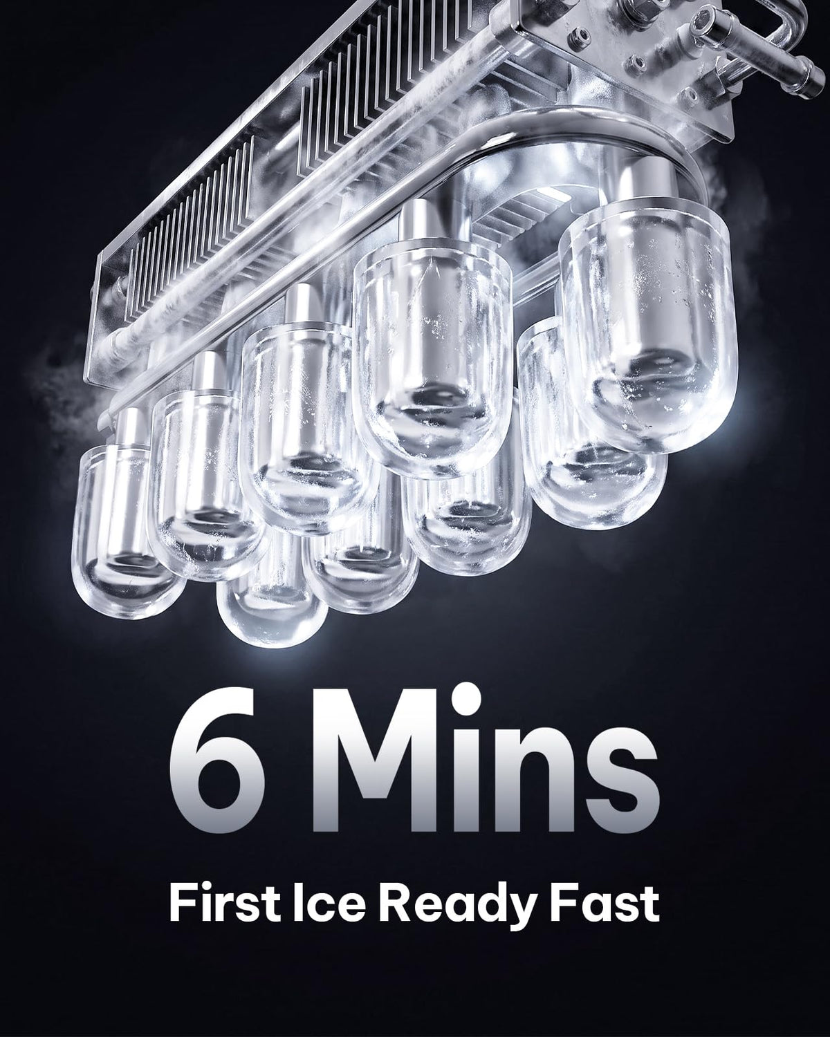 Silonn Ice Maker Countertop, 8 Bullet Ice Cubes in 6 Mins, 26.5 Lbs per Day, 2 Size Options, Self-Cleaning & Portable for Kitchen, Office, Party, RV Camping Jansha Store