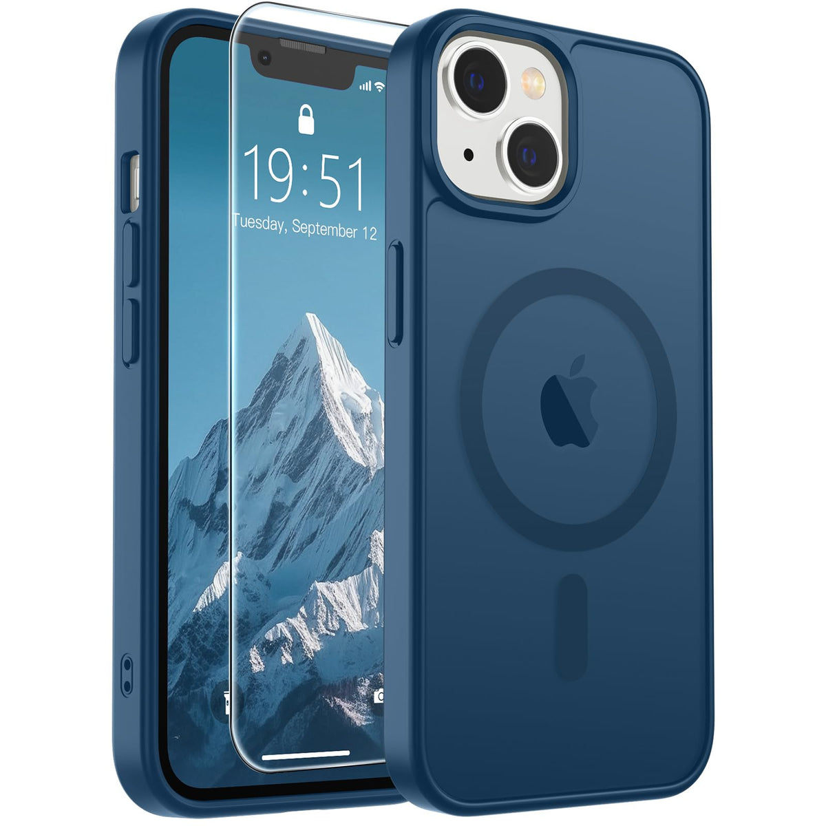 SUPFINE Magnetic for iPhone 12 Mini Case/iPhone 13 Mini Case Black Jansha Store