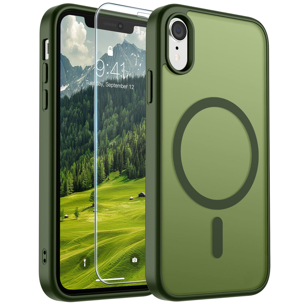 SUPFINE Magnetic for iPhone 12 Mini Case/iPhone 13 Mini Case Black Jansha Store