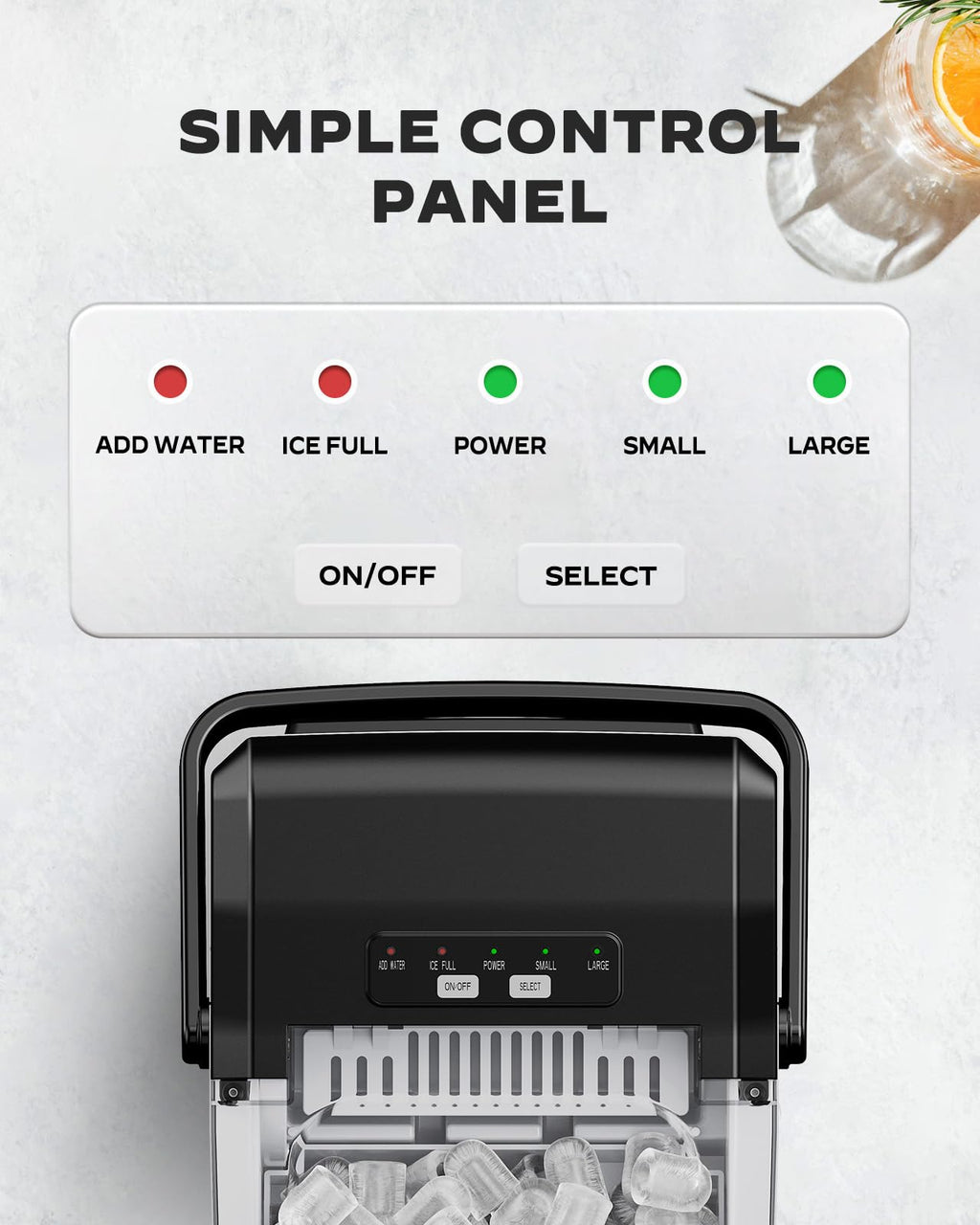 Silonn Nugget Ice Maker Countertop, Pellet Ice Machine with Self-Cleaning Function, Sonic Ice Maker Produces 36lbs of Chewable Ice in 24 Hours, Ideal for Home Kitchen and Office (Stainless Steel) Jansha Store