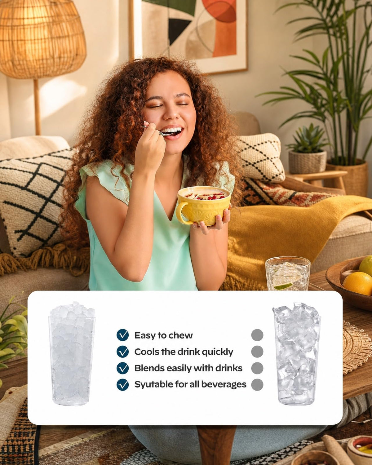 Silonn Nugget Ice Maker Countertop, Pellet Ice Machine with Self-Cleaning Function, Sonic Ice Maker Produces 36lbs of Chewable Ice in 24 Hours, Ideal for Home Kitchen and Office (Stainless Steel) Jansha Store