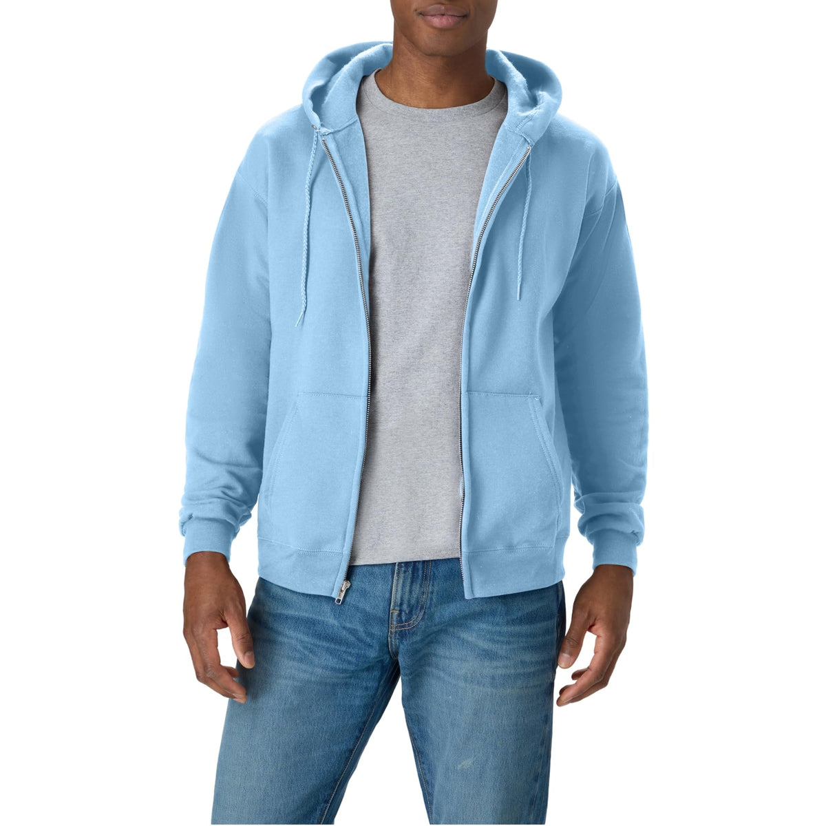 Hanes Men's Zip-up Hoodie, Ecosmart Fleece Full-zip Hoodie for Men, Hooded Sweatshirt Jansha Store