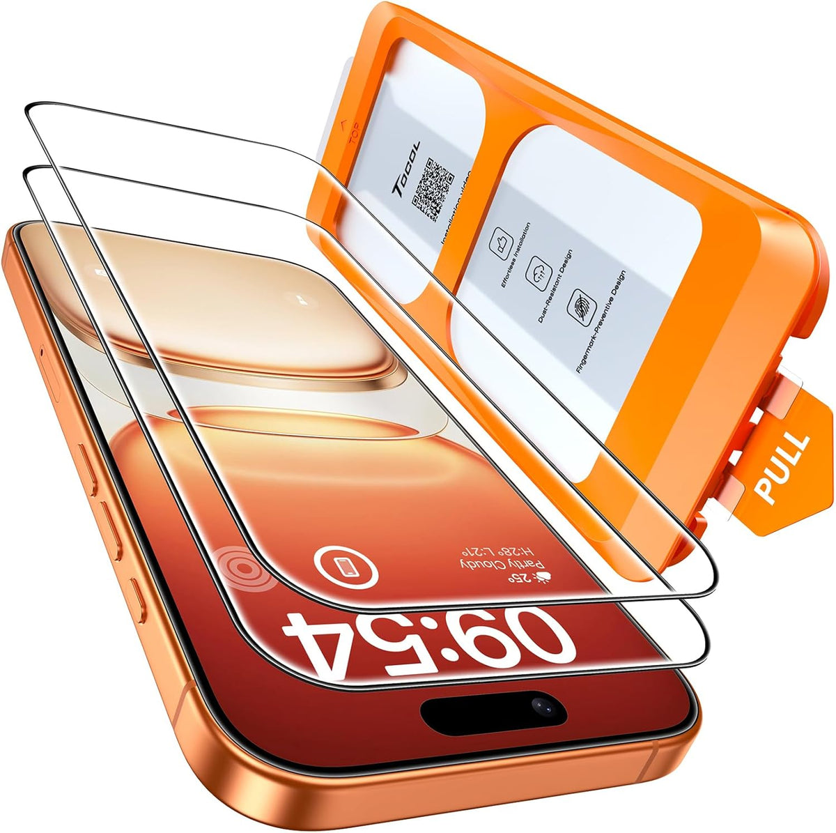 TOCOL for iPhone 17 Pro Max Screen Protector, Easy Installation Jansha Store