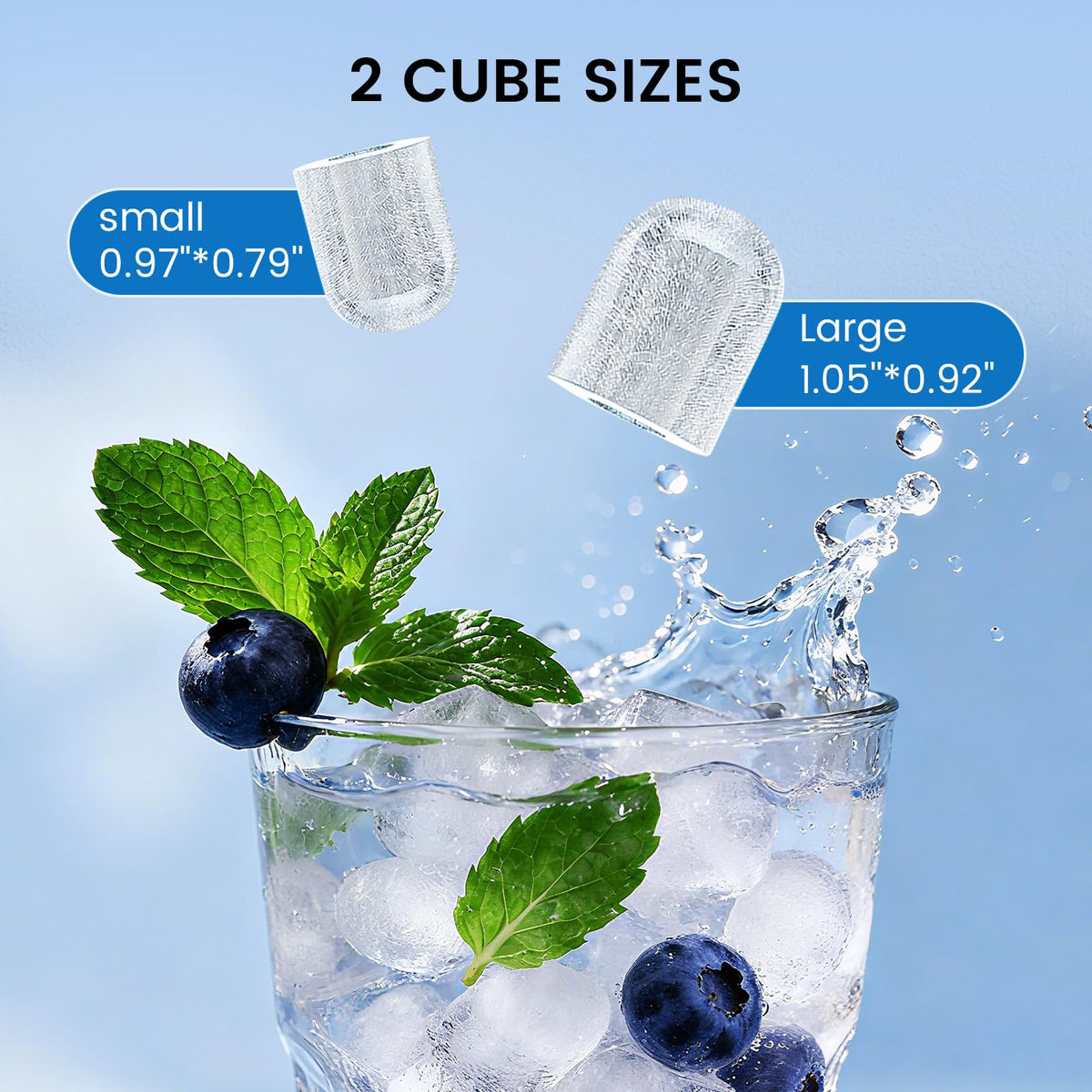 COWSAR Nugget Countertop Ice Maker, Automatic Ice Dispenser, 33 lbs/Day Chewable Pellet Ice Machine with Self-Cleaning & Measured Dispensing, Portable Ice Maker for Home, Kitchen, Office Jansha Store