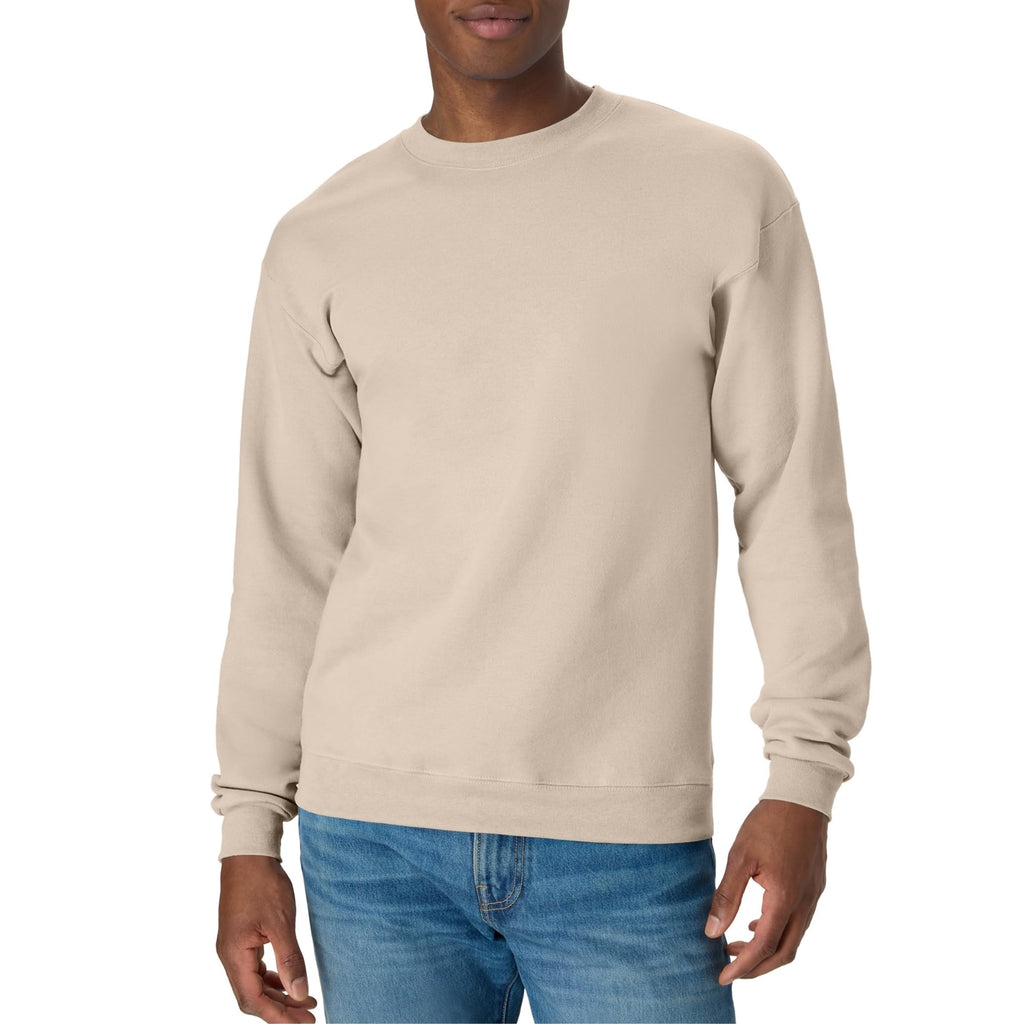 Hanes Men's Sweatshirt, EcoSmart Fleece Crewneck Sweatshirt, Big & Tall Available, 1 or 2-Pack Jansha Store