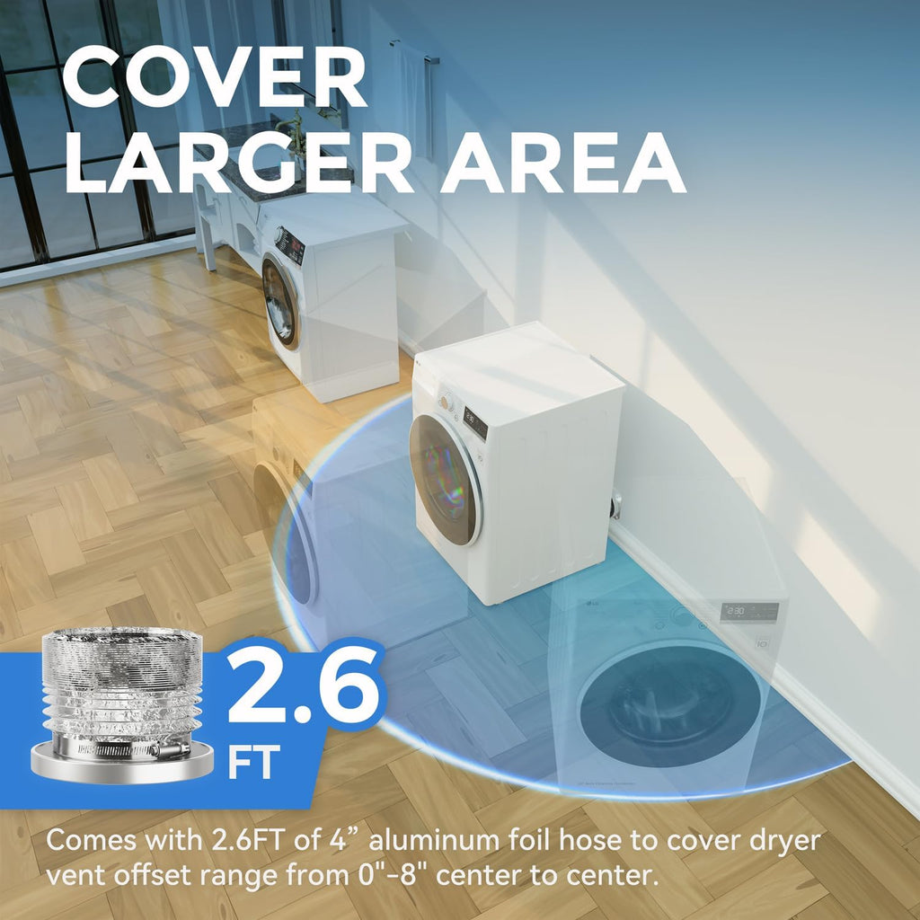 Magnetic Dryer Vent Coupling DV180 Magnetic Dryer Vent Connector Kit 4 Inch Jansha Store