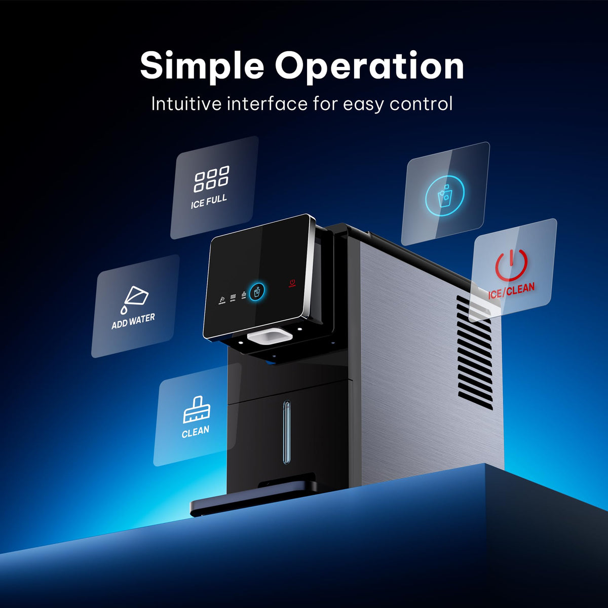 Silonn Nugget Ice Maker Countertop, Pellet Ice Machine with Self-Cleaning Function, Sonic Ice Maker Produces 36lbs of Chewable Ice in 24 Hours, Ideal for Home Kitchen and Office (Stainless Steel) Jansha Store