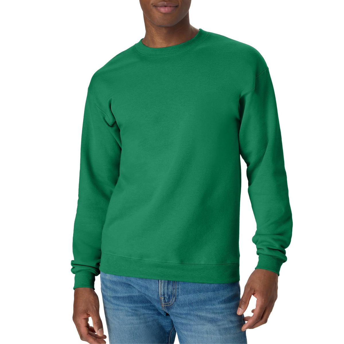 Hanes Men's Sweatshirt, EcoSmart Fleece Crewneck Sweatshirt, Big & Tall Available, 1 or 2-Pack Jansha Store
