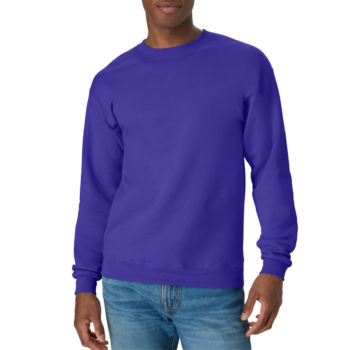 Hanes Men's Sweatshirt, EcoSmart Fleece Crewneck Sweatshirt, Big & Tall Available, 1 or 2-Pack Jansha Store