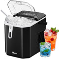 Silonn Ice Maker Countertop, Portable Ice Machine with Carry Handle, Self-Cleaning Ice Makers with Basket and Scoop, 9 Cubes in 6 Mins, 26 lbs per Day, Ideal for Home, Kitchen, Camping, RV Jansha Store