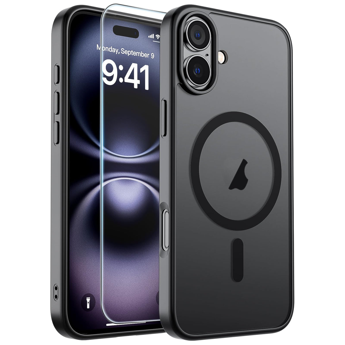 SUPFINE Magnetic for iPhone 12 Mini Case/iPhone 13 Mini Case Black Jansha Store