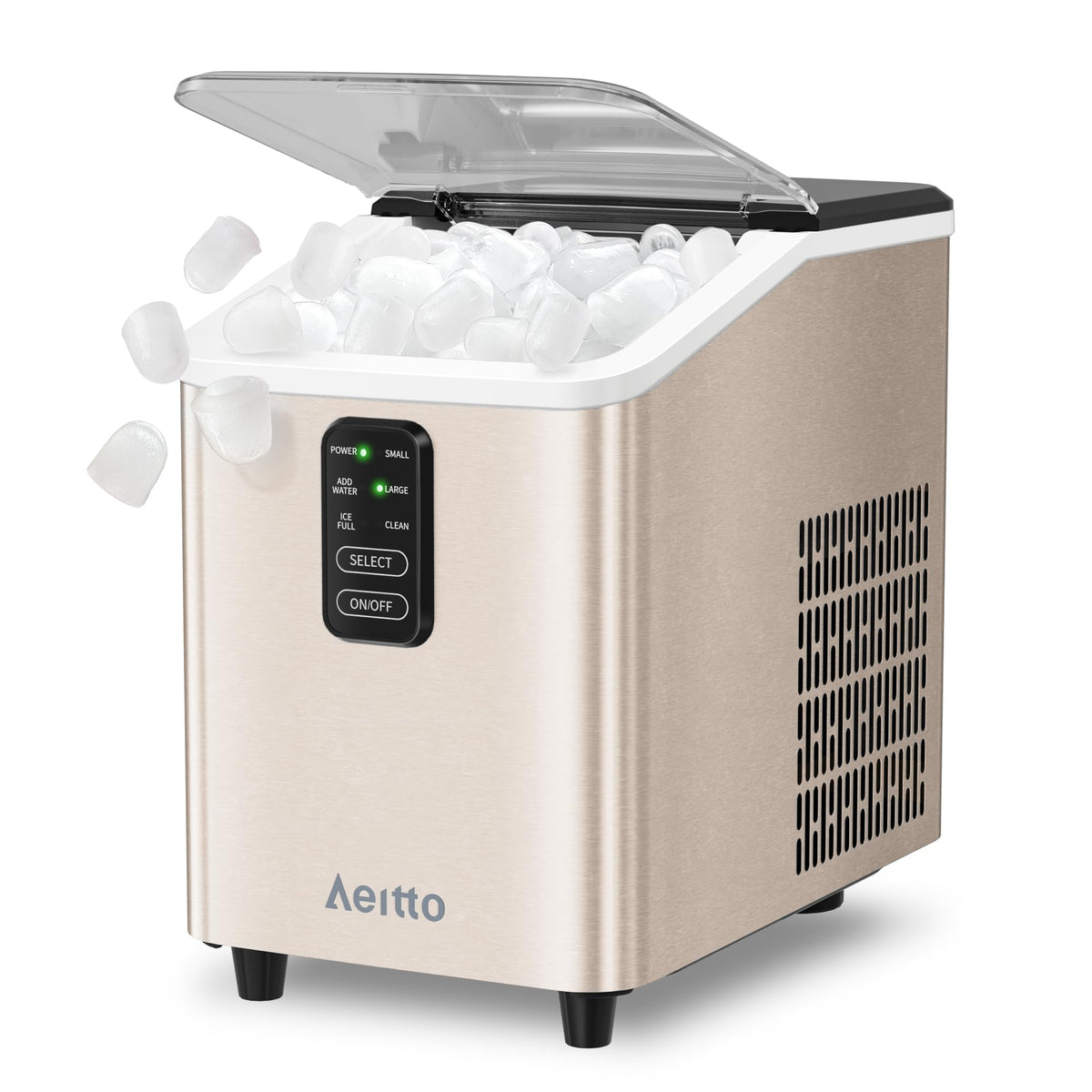 Aeitto Ice Maker Countertop 26lbs/24H Ice Makers Ready in 6-Min 8 Ice Cubes Jansha Store