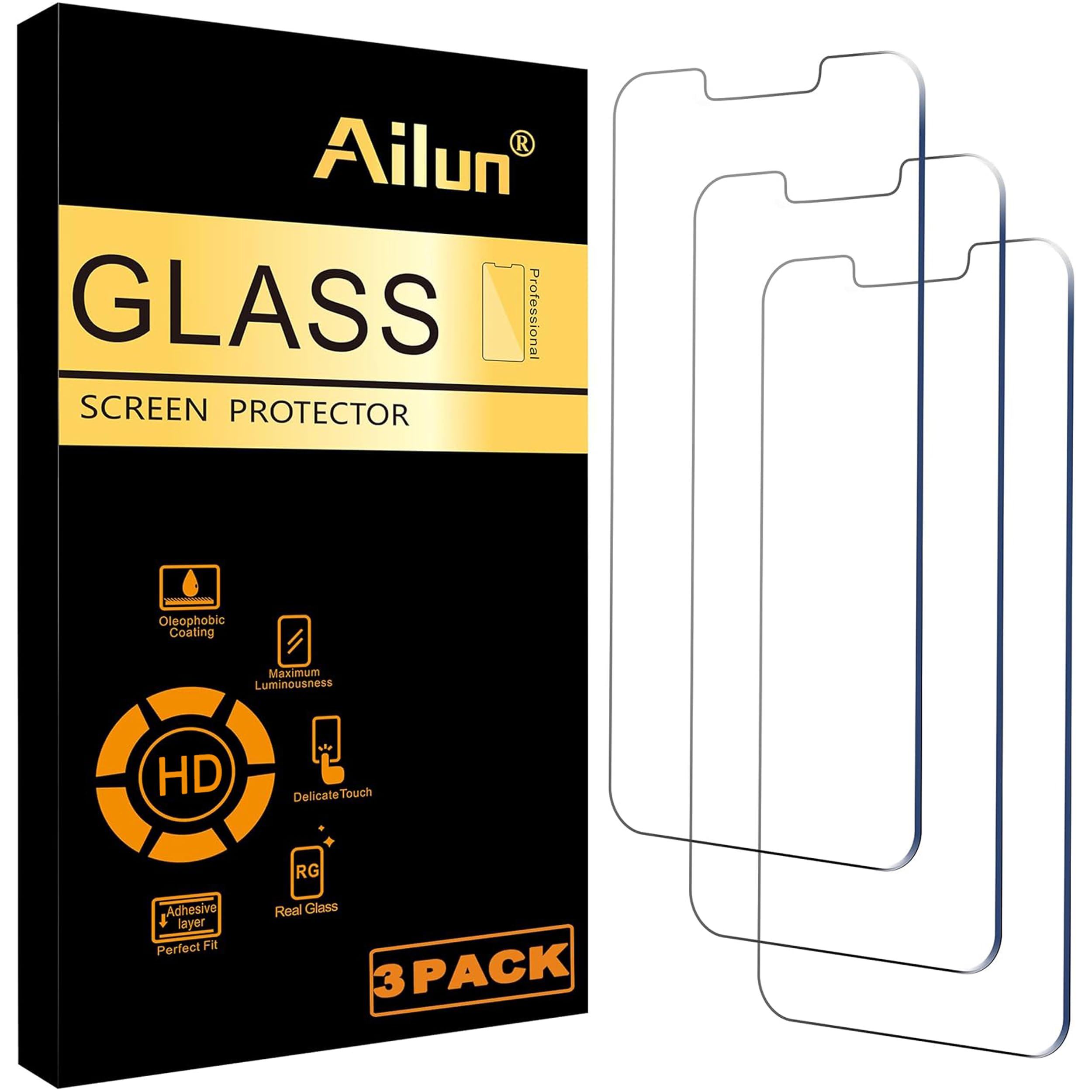 Ailun 3 Pack Screen Protector for iPhone 16 / iPhone 15 / iPhone 15 Pro Jansha Store