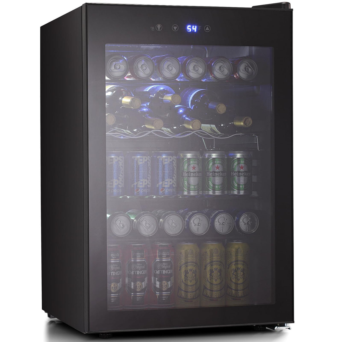 Antarctic Star Beverage Refrigerator Cooler 68 Can, Mini Fridge with Glass Door for Beer Drinks Wine,Freestanding Small Fridge with Electronic Temperature Control for Home and Bar,1.7 cu.ft Jansha Store