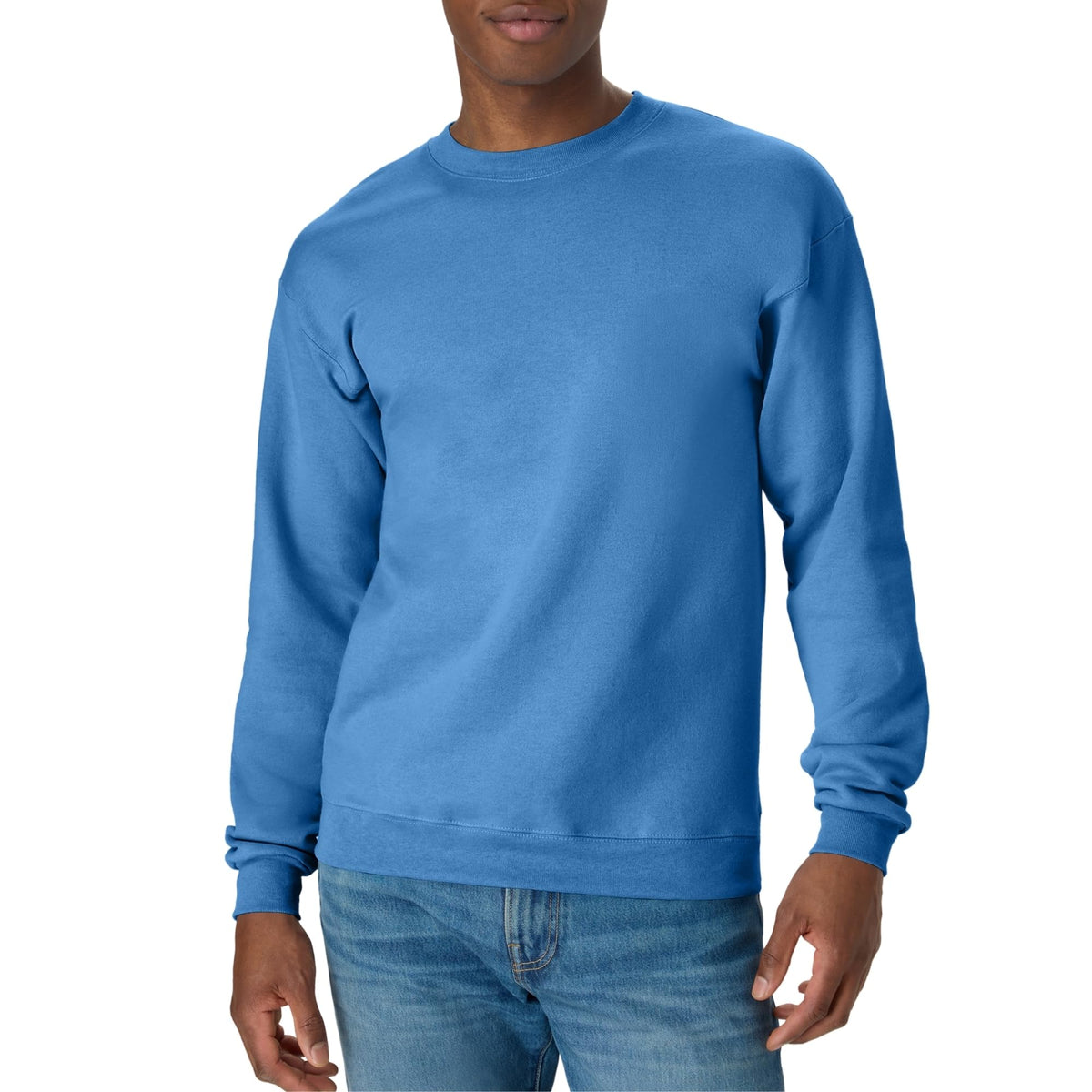 Hanes Men's Sweatshirt, EcoSmart Fleece Crewneck Sweatshirt, Big & Tall Available, 1 or 2-Pack Jansha Store