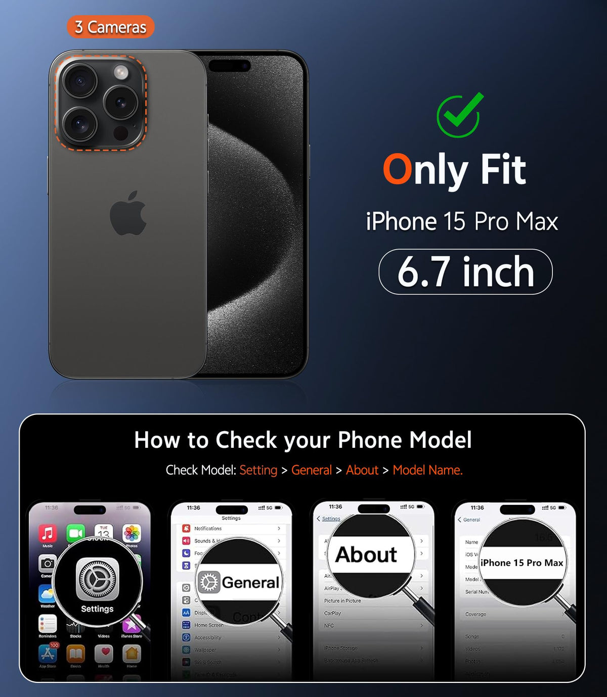 FNTCASE for iPhone 18 Pro Max/17 Pro Max Case Fit for Magsafe Jansha Store