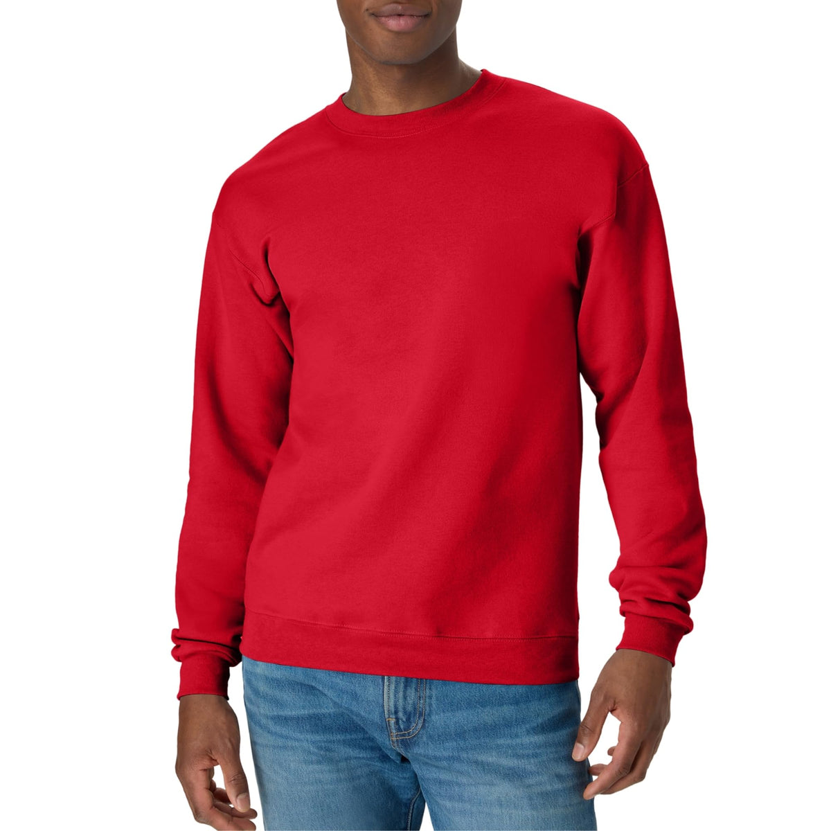 Hanes Men's Sweatshirt, EcoSmart Fleece Crewneck Sweatshirt, Big & Tall Available, 1 or 2-Pack Jansha Store
