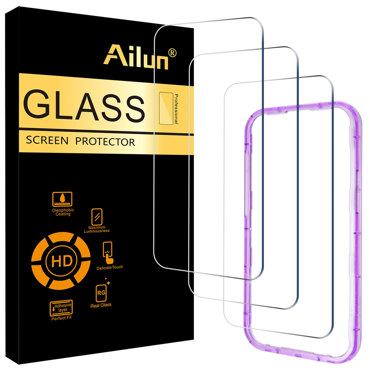 Ailun 3 Pack Screen Protector for iPhone 16 / iPhone 15 / iPhone 15 Pro Jansha Store