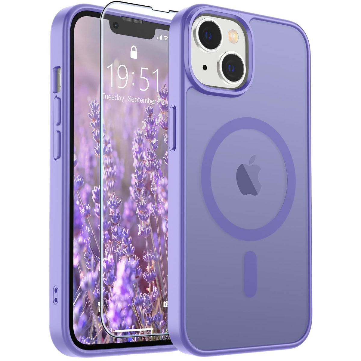SUPFINE Magnetic for iPhone 12 Mini Case/iPhone 13 Mini Case Black Jansha Store