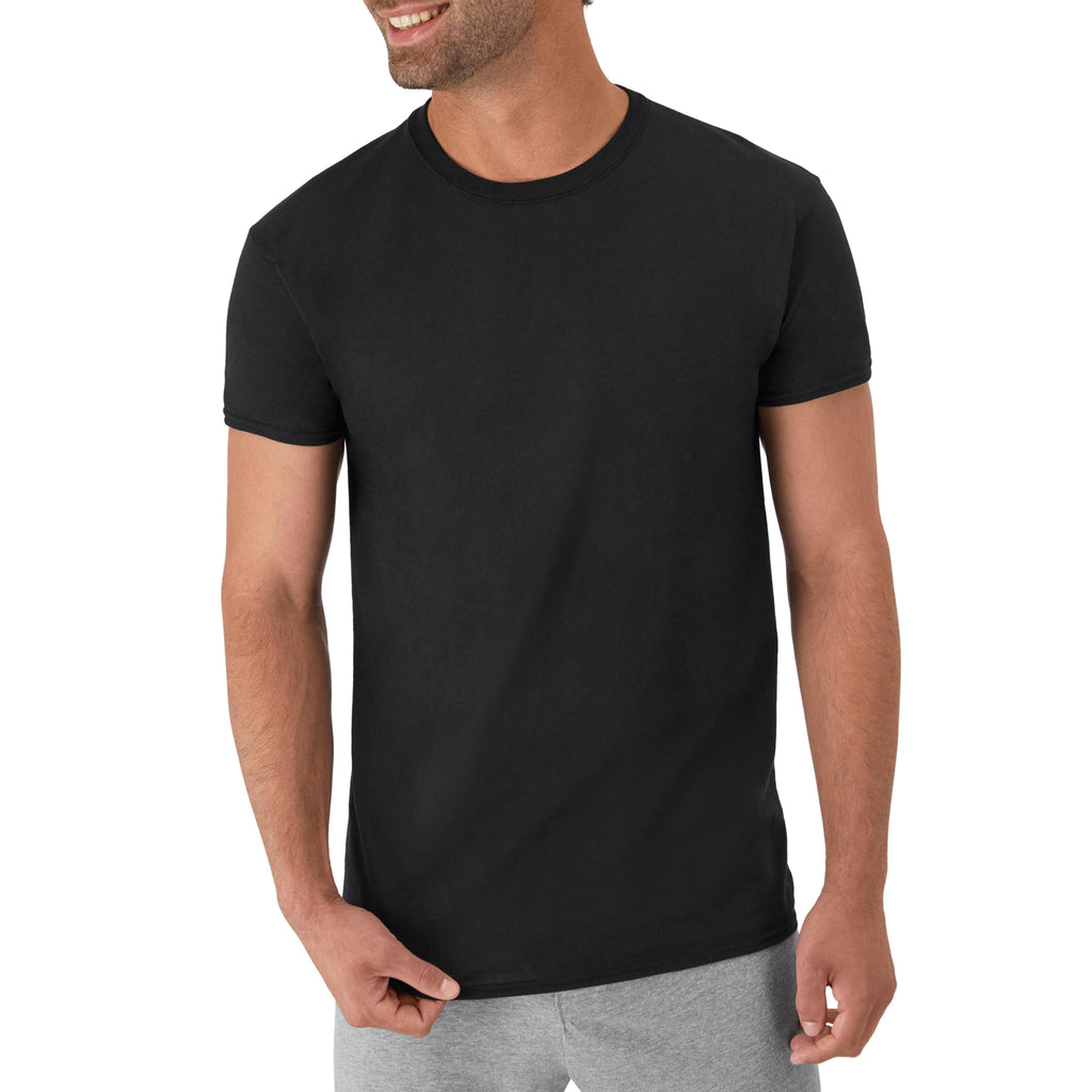Hanes Men's Undershirt Packs, Stay-Tucked Soft Cotton Undershirts, Best Undershirts for Men, White/Black/Asstd Multipacks Jansha Store