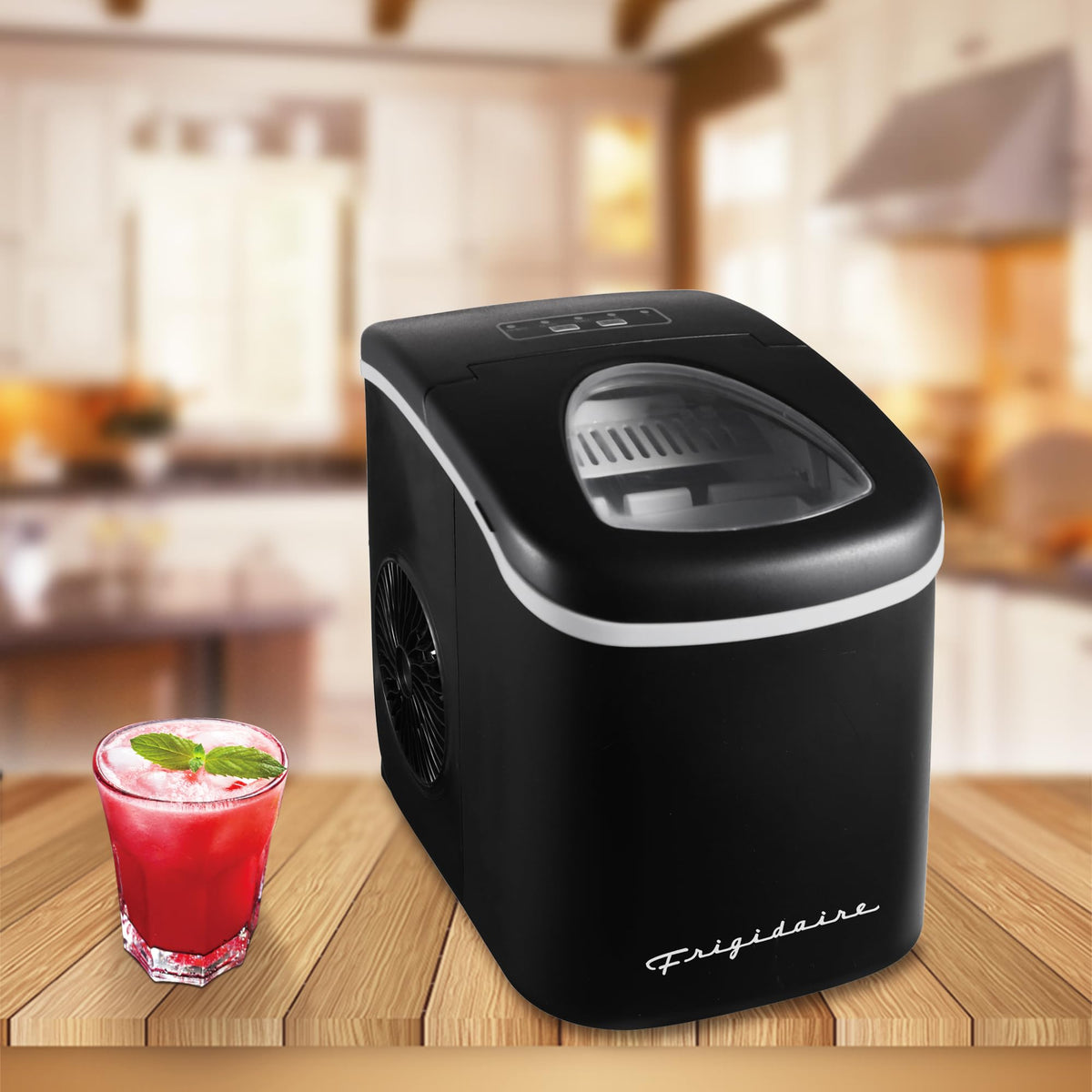 FRIGIDAIRE EFIC189-Silver Compact Ice Maker, 26 lb per Day, Silver Jansha Store