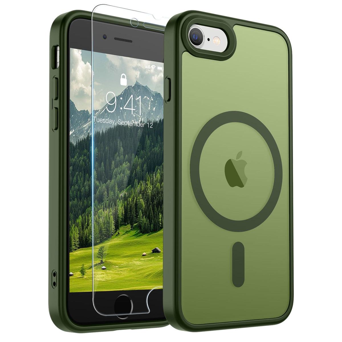 SUPFINE Magnetic for iPhone 12 Mini Case/iPhone 13 Mini Case Black Jansha Store
