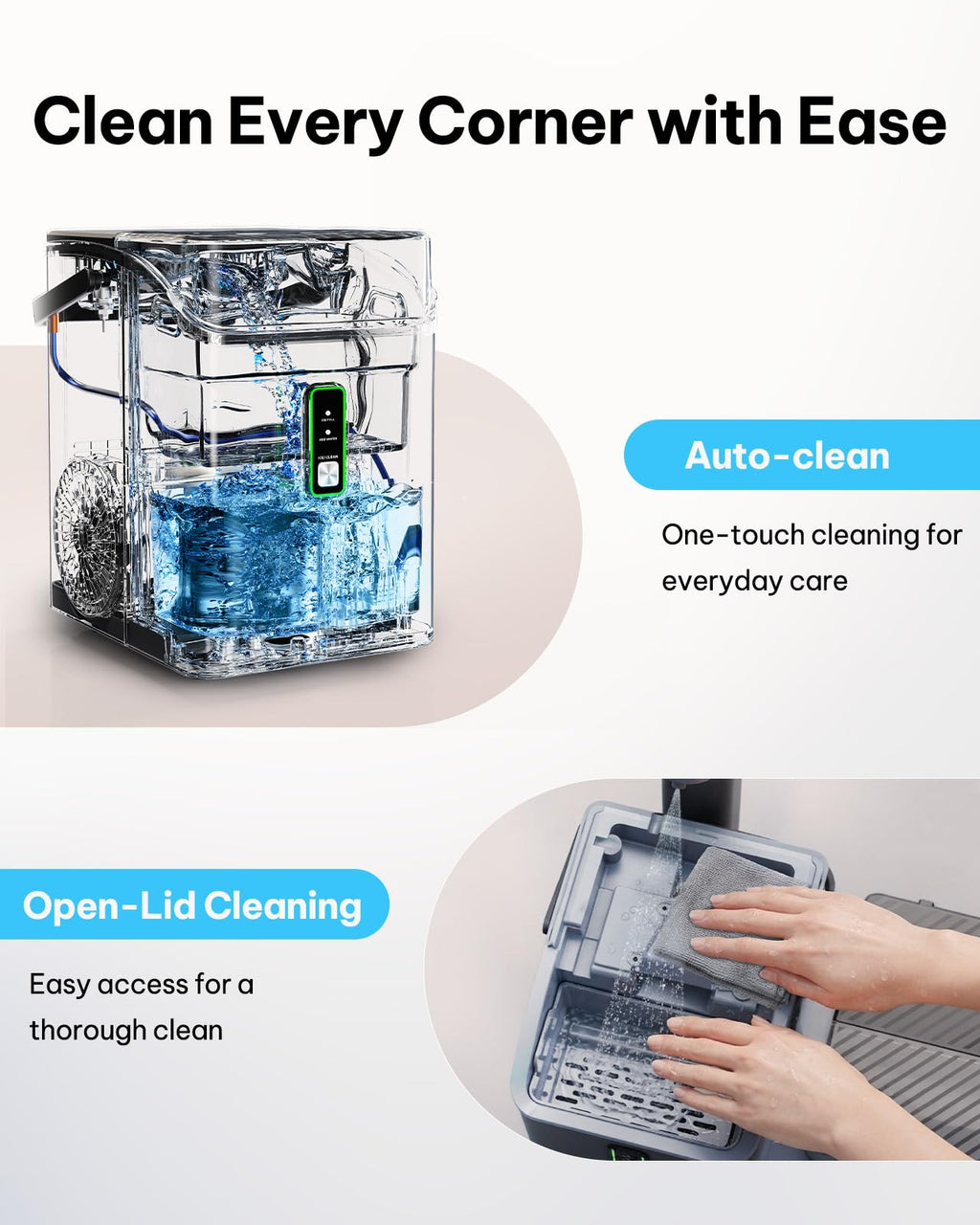 Silonn Ice Maker Countertop, 8 Bullet Ice Cubes in 6 Mins, 26.5 Lbs per Day, 2 Size Options, Self-Cleaning & Portable for Kitchen, Office, Party, RV Camping Jansha Store