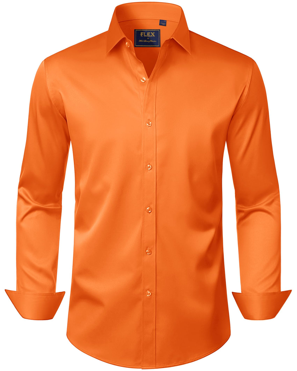 J.VER Men's Dress Shirts Solid Long Sleeve Stretch Wrinkle-Free Formal Shirt Business Casual Button Down Shirts Jansha Store