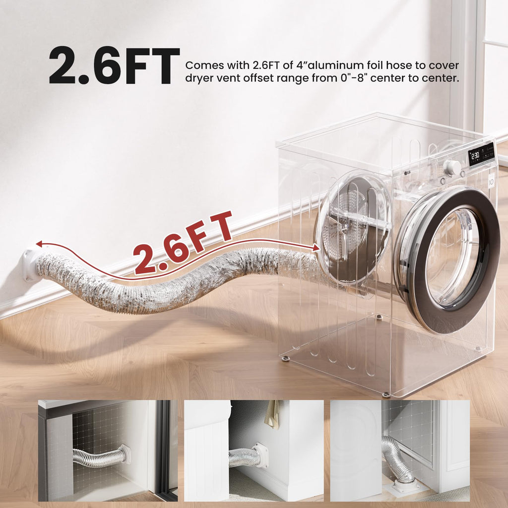 Magnetic Dryer Vent Coupling DV180 Magnetic Dryer Vent Connector Kit 4 Inch Jansha Store