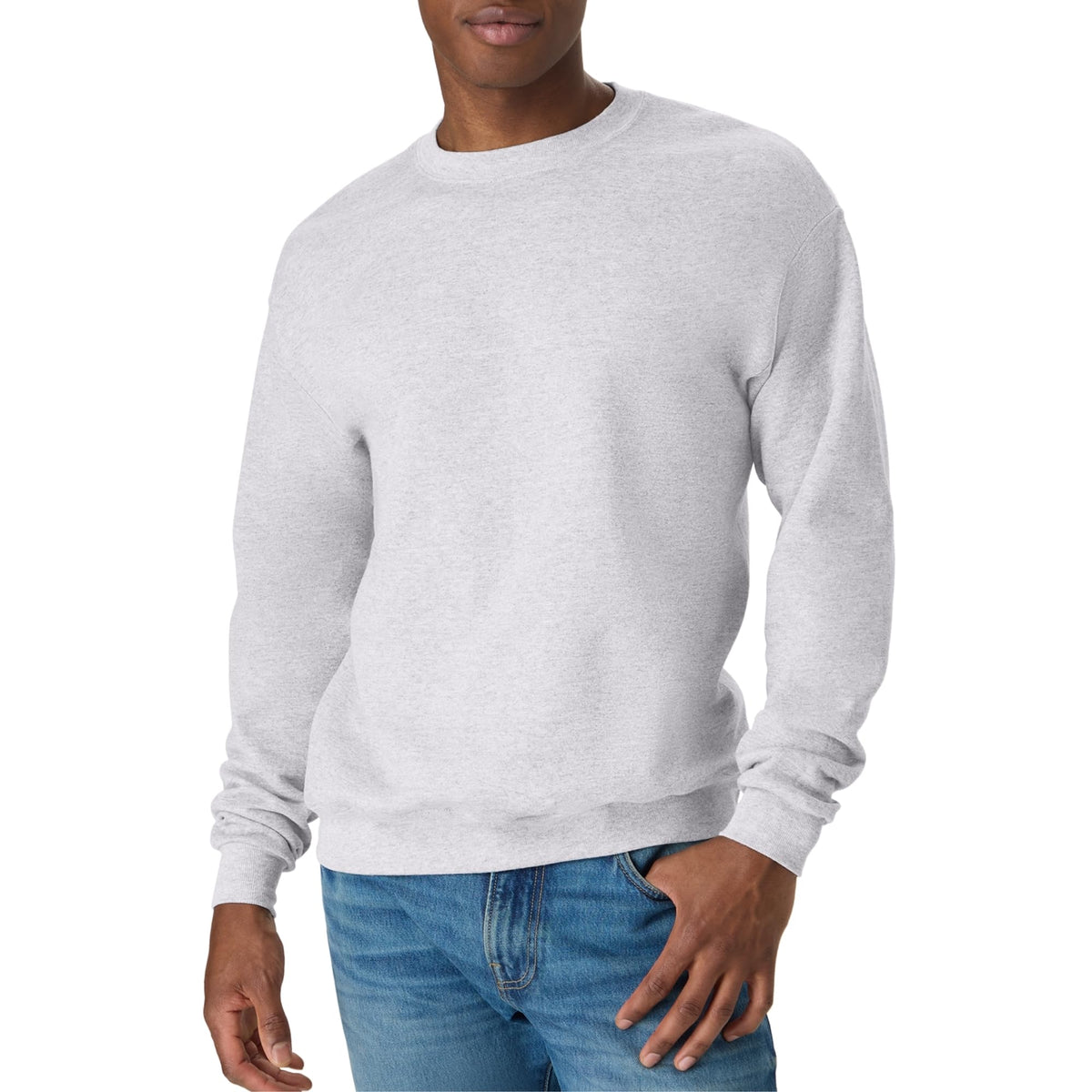 Hanes Men's Sweatshirt, EcoSmart Fleece Crewneck Sweatshirt, Big & Tall Available, 1 or 2-Pack Jansha Store