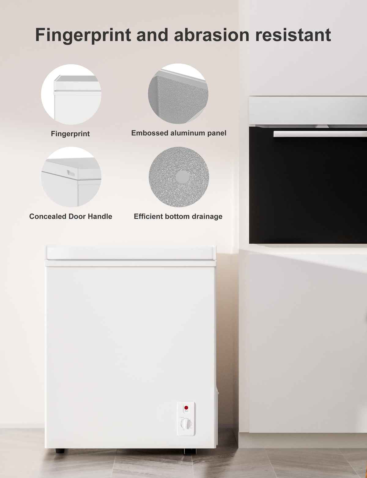 7.0 Cu Ft Chest Freezer - Energy Saving Quiet Top Open Door Mini Freezer Adjustable 6 Thermostat - Compact Small Deep Freezer w/Removable Basket and Defrost Water Drain for Home/Apartment/Garage Jansha Store