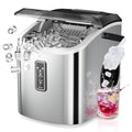 EUHOMY Ice Maker Countertop, 9 Cubes Ready in 6 Mins, 26lbs/24H, Self-Cleaning, Portable Ice Maker Machine with Carry Handle, Basket and Scoop, 2 Sizes of Bullet Ice for Home, Kitchen, Office Jansha Store