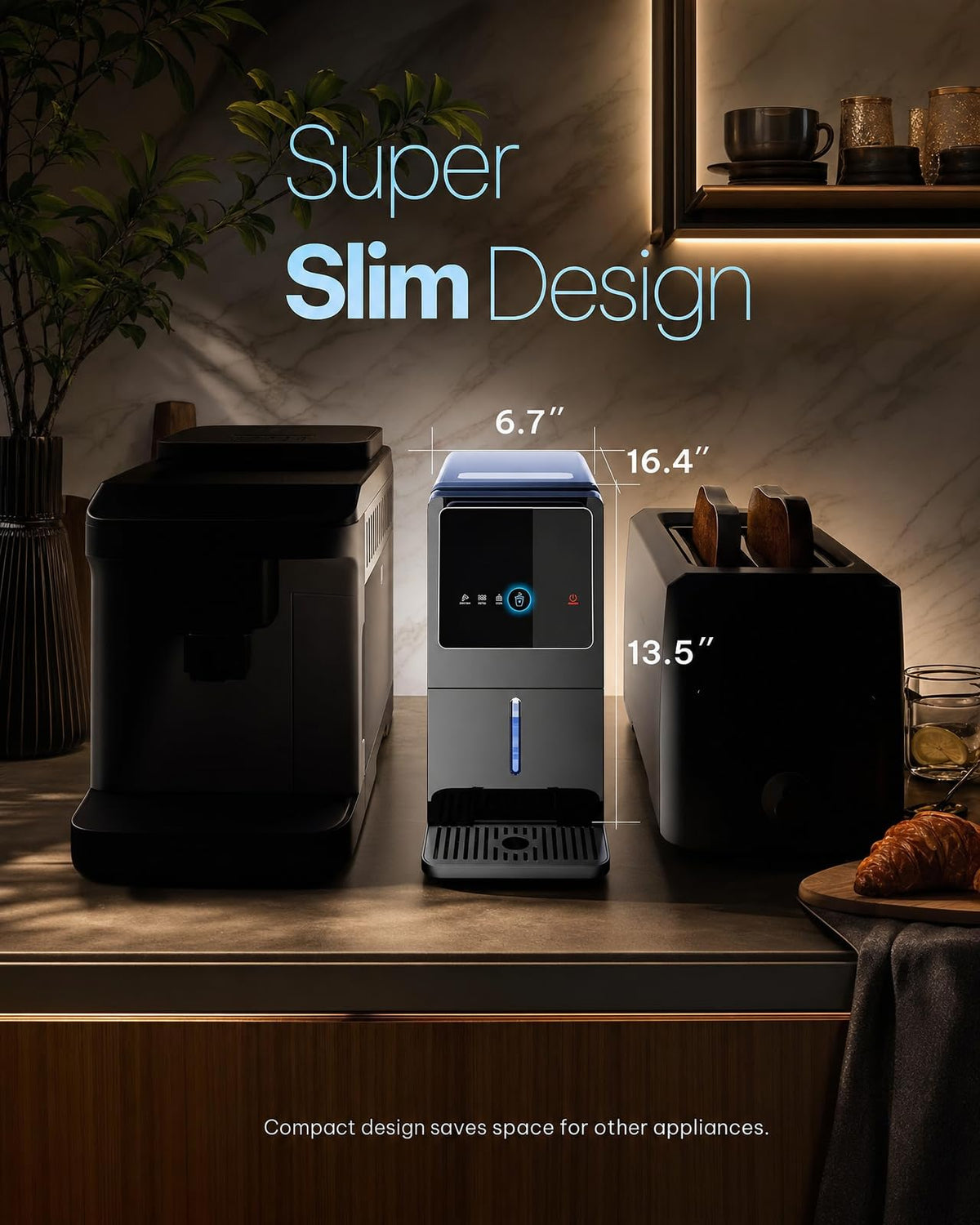 Silonn Nugget Ice Maker, Smart Countertop Ice Machine with APP & Voice Control, Self-Cleaning, 44lbs/24H Soft Chewable Sonic Ice, 3L Tank, for Home Kitchen & Party Jansha Store