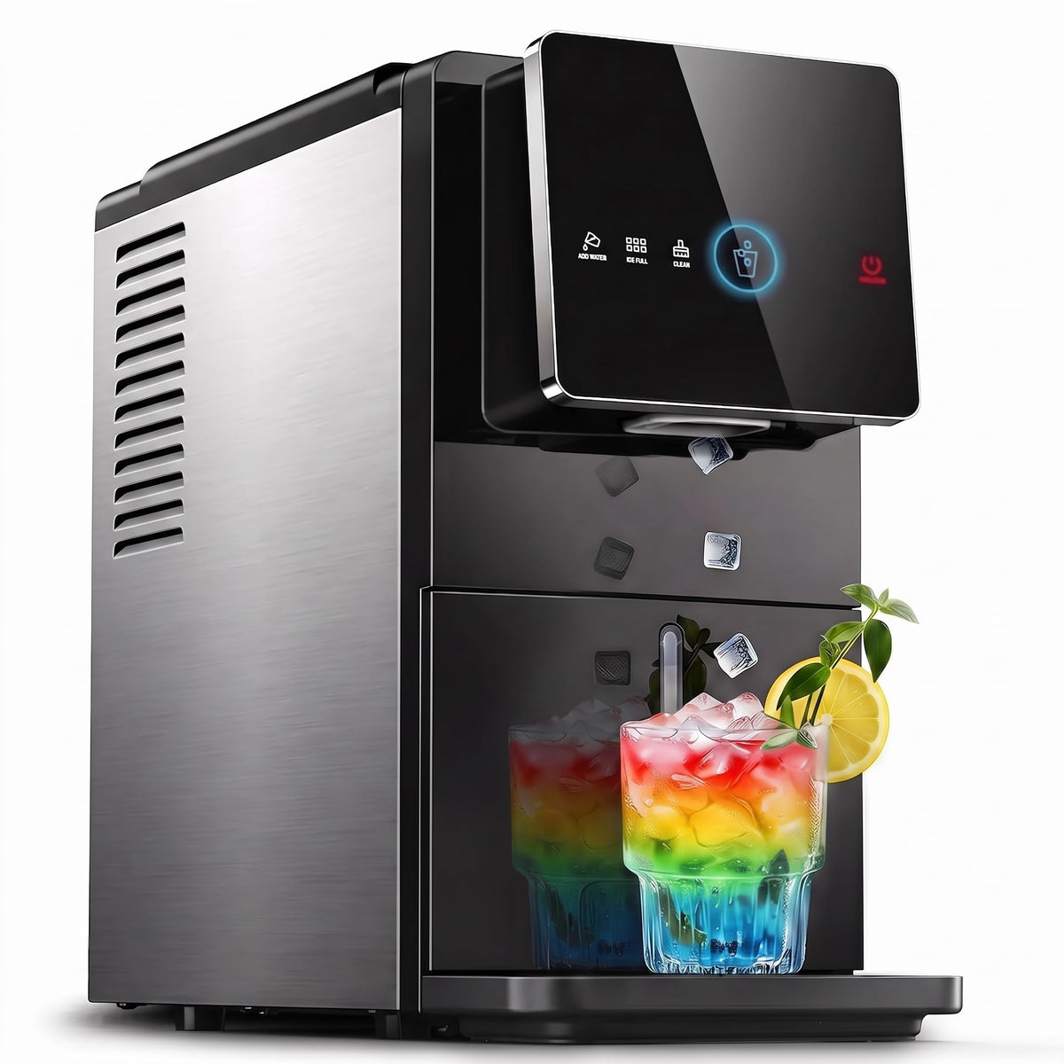 Silonn Nugget Ice Maker, Smart Countertop Ice Machine with APP & Voice Control, Self-Cleaning, 44lbs/24H Soft Chewable Sonic Ice, 3L Tank, for Home Kitchen & Party Jansha Store