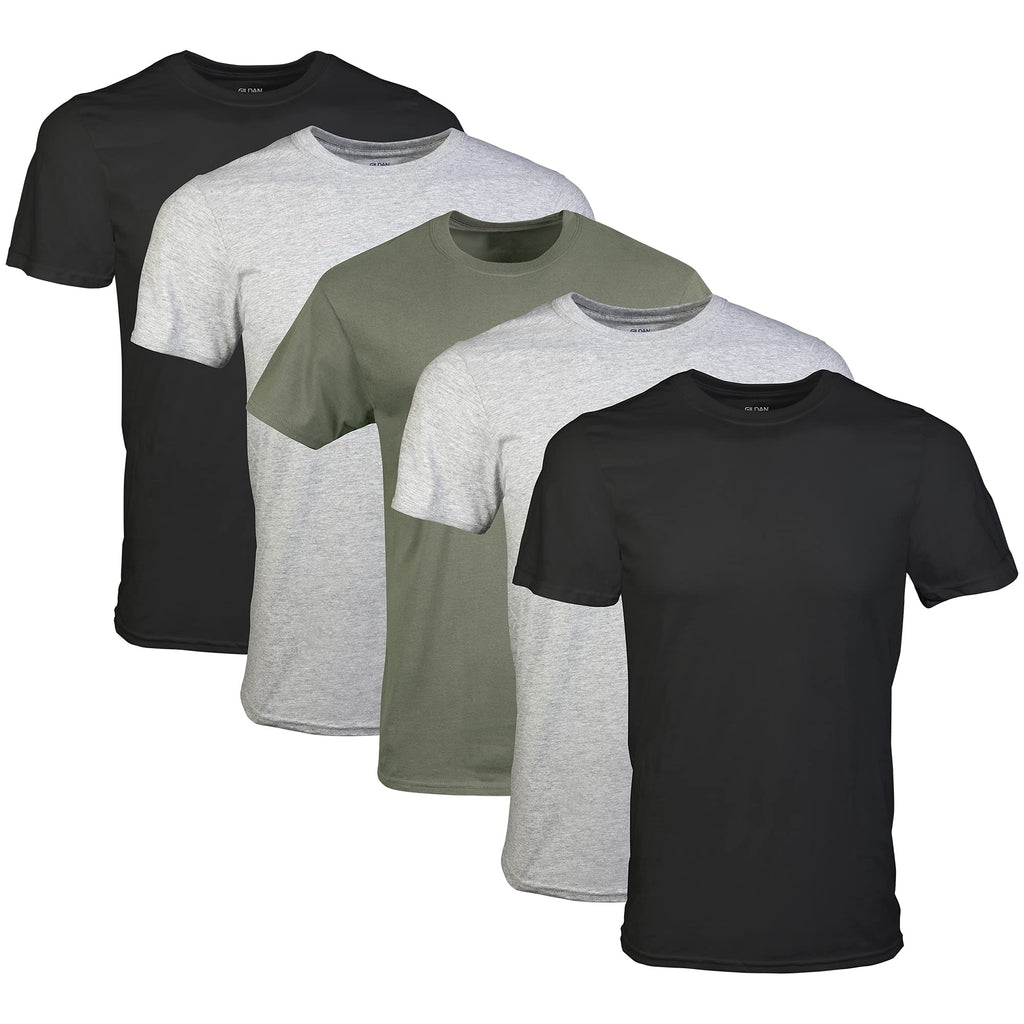 Gildan Men's Crew T-Shirts, Multipack, Style G1100 Jansha Store