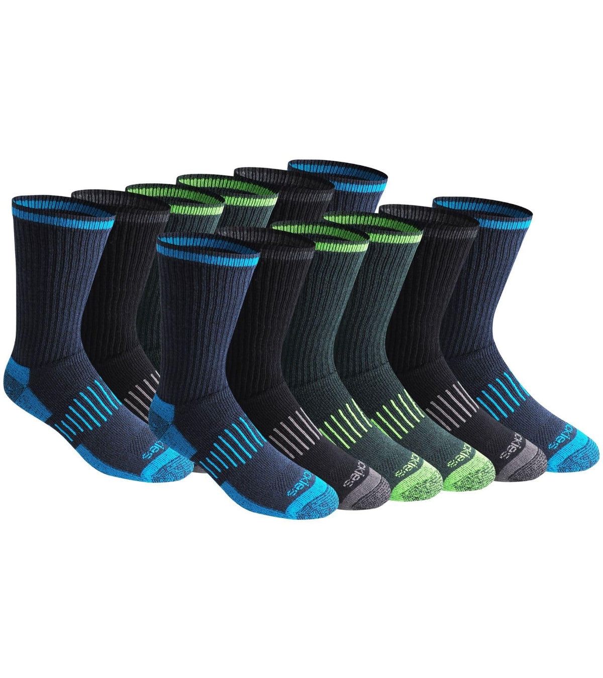 Dickies Men's Dri-tech Original Moisture Control Crew Socks, Available in M-xxl (6, 12, 18 Pairs) Jansha Store