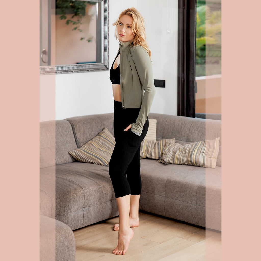 SINOPHANT High Waisted Leggings Women with Pockets Jansha Store